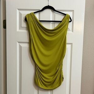 Anthropologie Pilcro Green Drape Tank Top
